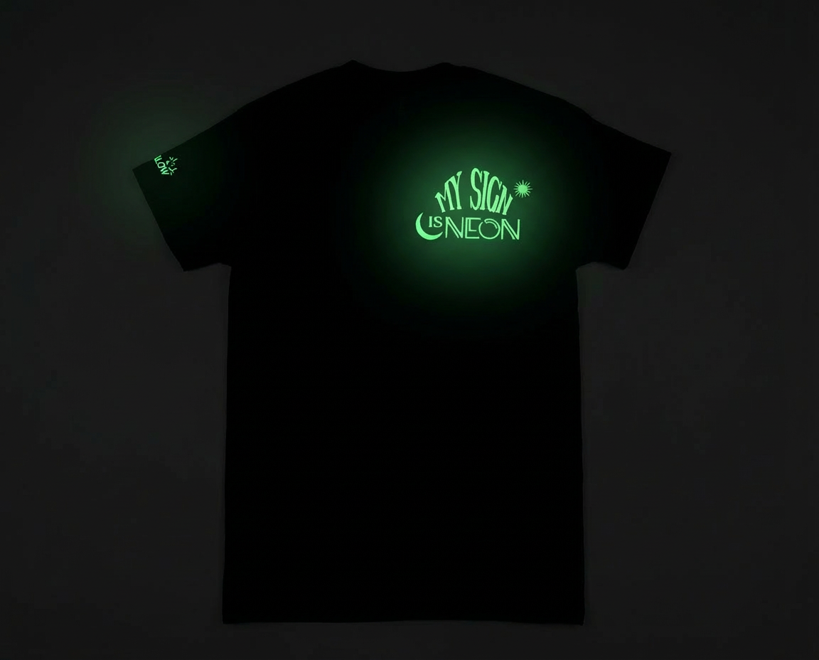 “The Skeptic” Tee — My Sign Is NEON Glow in the Dark Tee