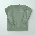 Mercury Crewneck Sage Green and Gray