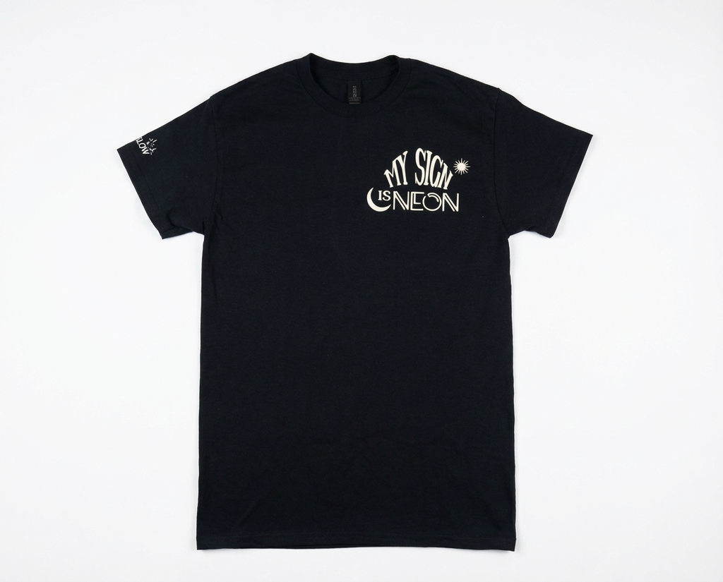 “The Skeptic” Tee — My Sign Is NEON Glow in the Dark Tee